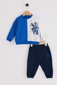 U.S. Polo Assn Erkek Bebek 2 li Takım Cobalt Mavi - 1
