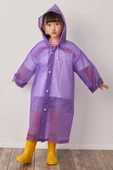 VANCKEY Erkek ve Kız Çocuk Yağmurluk Panço Su Geçirmez thumbnail 1