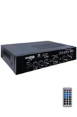 Hepa Merz HB-300 Stereo Mixer Amfi 4-8 Ohm 2 Çıkışlı 2x150W Anfi Bluetooth Usb - 3