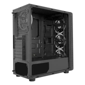 Frisby FC-9320G 600W 80+ Bronz USB 3.2 RGB ATX Mid Tower Siyah Kasa thumbnail 6