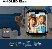 Slazenger 4G Tıger Kıds Prıme Siyah Görüntülü Görüşme Amoled LCD 5MP Kamera özelliği Akıllı Çocuk Saati - 5