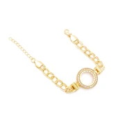 Altın Kaplama Çeyrek  Çerçeve Bileklik BLK-1134 - 1