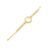 Altın Kaplama Yarım Çerçeve Bileklik BLK-1139 - 2