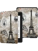 Amazon Kindle Paperwhite 4 - 10. Nesil  2018 Kitap Okuyucu Kılıfı Paris Kule - 1