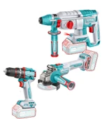 TOTAL 3 LÜ SET KIRICI DELİCİ-DARBELİ MATKAP TAŞLAMA TOSLI241198E thumbnail 1