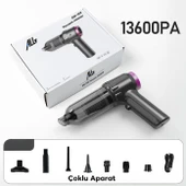 Zhltools 14000pa Güçlü Portatif 2 Kademeli Tasinabilir Vakumlu Kablosuz Üflemeli Mini Oto Araç Süpürgesi thumbnail 10