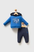 U.S. Polo Assn Erkek Bebek 2 li Takım Cobalt Mavi thumbnail 1