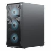 Frisby FC-9485G 600W 80+ Bronz USB 3.2 RGB ATX Mid Tower Siyah Kasa thumbnail 3