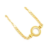 Altın Kaplama Çeyrek Çerçeve Bileklik BLK-1135 - 1