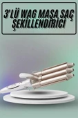 Saç Şekillendirici Wag Maşa Üçlü Yüksek Isı Ayarlı Seramik Kaplama thumbnail 2