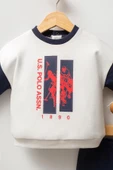 U.S. Polo Assn Erkek Bebek 2 li Takım Beyaz Lacivert thumbnail 3