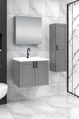 65 cm Riva Banyo Dolabı + 30 cm Riva Boy Dolabı - 1