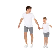 Erkek Regular Fit Bisiklet Yaka Beyaz Basic Tişört - 8