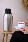 Paslanmaz Çelik Çay Termosu 3 Litre Çift Katlı - 1300b thumbnail 2