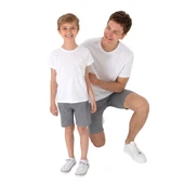 Erkek Regular Fit Bisiklet Yaka Beyaz Basic Tişört - 6