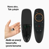 2.4G Air Mouse Sesli Kumanda  Gyro Sensörlü Kablosuz Uzaktan  Kumanda - 5