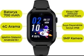 Slazenger 4G Tıger Kıds Prıme Siyah Görüntülü Görüşme Amoled LCD 5MP Kamera özelliği Akıllı Çocuk Saati - 2