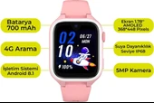 Slazenger 4G Tıger Kıds Prıme Pembe Görüntülü Görüşme Amoled LCD 5MP Kamera özelliği Akıllı Çocuk Saati - 3