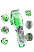 Renkli Profesyonel Tıraş Makinesi USB Şarjlı Saç Kesme Makinesi thumbnail 3