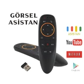 2.4G Air Mouse Sesli Kumanda  Gyro Sensörlü Kablosuz Uzaktan  Kumanda - 2