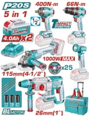 TOTAL AVANTAJ 5 Lİ SET - DARBELİ MATKAP, TAŞLAMA, KIRICI DELİCİ TCKLI20592E - 2