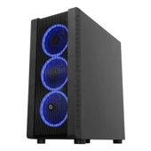 Frisby FC-9320G 600W 80+ Bronz USB 3.2 RGB ATX Mid Tower Siyah Kasa thumbnail 2