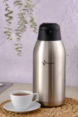 Paslanmaz Çelik Çay Termosu 3 Litre Çift Katlı - 1300b thumbnail 1