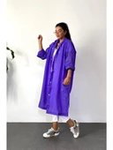 Kadın Erkek Yağmurluk Kapüşonlu Çıtçıtlı Eva mor Yağmurluk M21mrc881r03 thumbnail 4