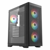 Frisby FC-9480G 600W 80+ Bronz USB 3.2 RGB ATX Mid Tower Siyah Kasa thumbnail 1