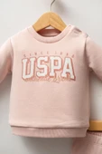 U.S. Polo Assn Kız Bebek 2'lü Takım Pudra thumbnail 3