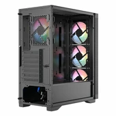 Frisby FC-9480G 600W 80+ Bronz USB 3.2 RGB ATX Mid Tower Siyah Kasa thumbnail 7