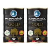 MarmaraBirlik Gold XL Salamura Teneke Zeytin 800 gr x 2 Adet thumbnail 1