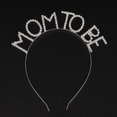 Kristal Taşlı Gümüş Renk Mom To Be Tacı Anne Tacı thumbnail 1