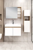 80 cm Saura Banyo Dolabı + 30 cm Saura Boy Dolabı - 1