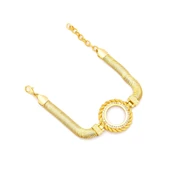 Altın Kaplama Çeyrek Çerçeve Bileklik BLK-1140 thumbnail 3