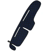 Tofaş Şahin Doğan Kartal Uyumlu Mavi Nakışlı Alçak Ön Göğüs Torpido Kaplama ve Koruma Kılıfı - 2