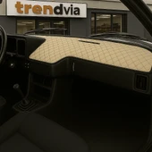 Tofaş Şahin Doğan Kartal Uyumlu Bej Renk Alçak Ön Göğüs Torpido Kaplama ve Koruma Kılıfı - 1