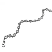 AgaKulche Gümüş Zirkon Taşlı Tohum Bileklik thumbnail 2