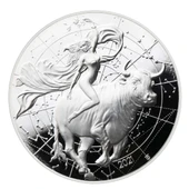 AgaKulche Tanrıça Europa Mythos Gümüş Sikke Coin - 1