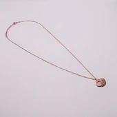 AgaKulche Gümüş İstiridye Beyaz Taşlı Hayalet Kolye thumbnail 6