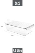 İronika Kapaklı Buzdolabı Düzenleyici Meyve Sebze Saklama Kabı Organizer 4,5 Litre x 3 Adet - 4