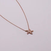 AgaKulche Gümüş Deniz Yıldızı Hayalet Kolye thumbnail 3