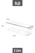 İronika Kapaklı Buzdolabı Düzenleyici Meyve Sebze Saklama Kabı Organizer 2 Litre x 3 Adet - 4