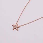 AgaKulche Gümüş Deniz Yıldızı Hayalet Kolye thumbnail 2