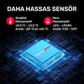 Thermopro TP351 Telefon Kontröllü 79m Menzilli Indoor Termometre thumbnail 3