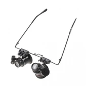 Gözlük Model Çıft Led Aydınlatma Saat Onarımı Için Harika Büyüteç - 2