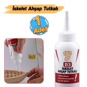 Hazır İskelet Ahşap Tutkalı 150 gram Şeffaf D3 Tahta Mdf Sunta Kumaş Kağıt DIY Uygulama Yapıştırıcı thumbnail 2