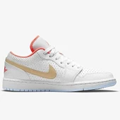 Nike Air Jordan 1 Low SE, White/Flash Crimson - 1