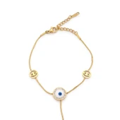 Şahmeran Altın Kaplama Kadın Fatma Ana Eli Nazar Boncuklu Model-SHM-105 thumbnail 2