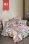 Varol Royal Saten 300TC Nevresim Takımı (Çift Nevresimli) Family Size  - ERİCA thumbnail 1